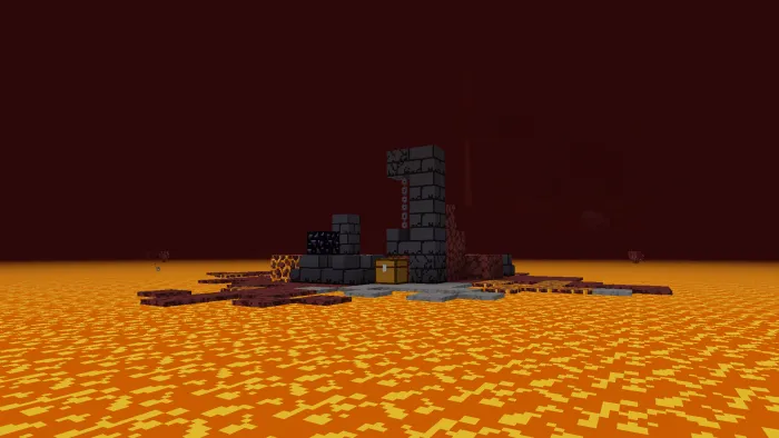 Остров среди лавы