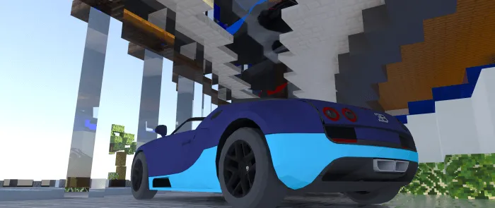 Вид бугатти сзади