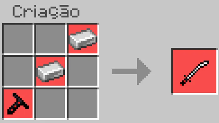 Крафт железнйо катаны