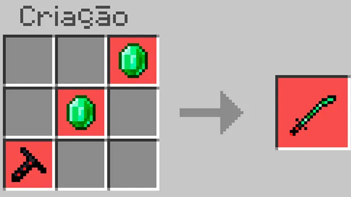 Крафт изумрудной катаны