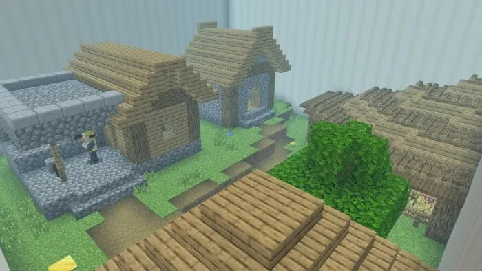 найти кнопку в деревне