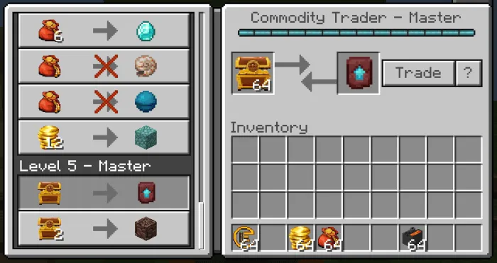 Обмен сундука с золотом