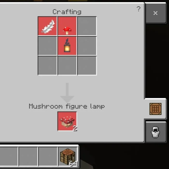 Лампа гриб версия два