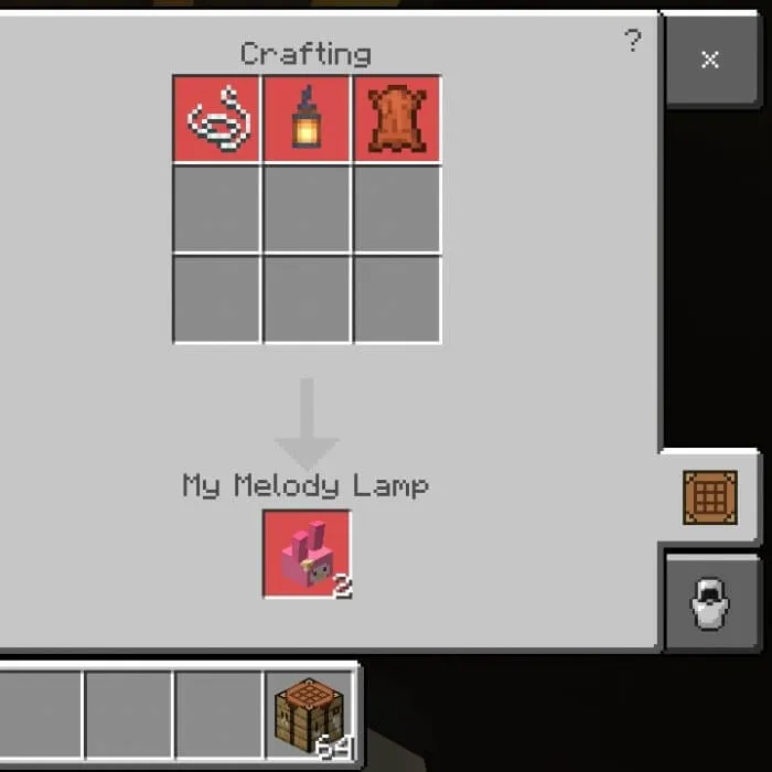 Лампа в виде кролика