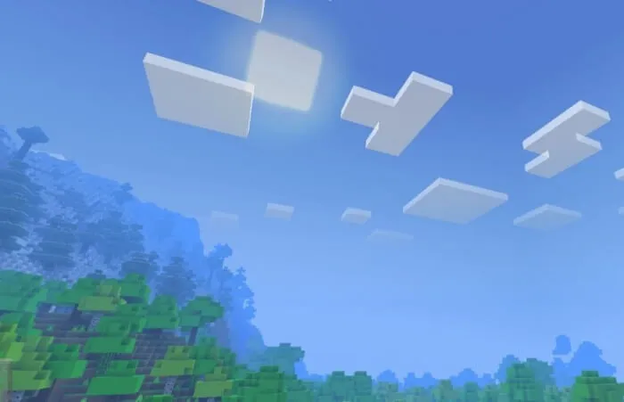 Вид неба и облаков