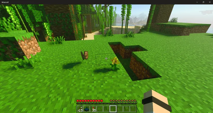 Дроп после добывания цветов