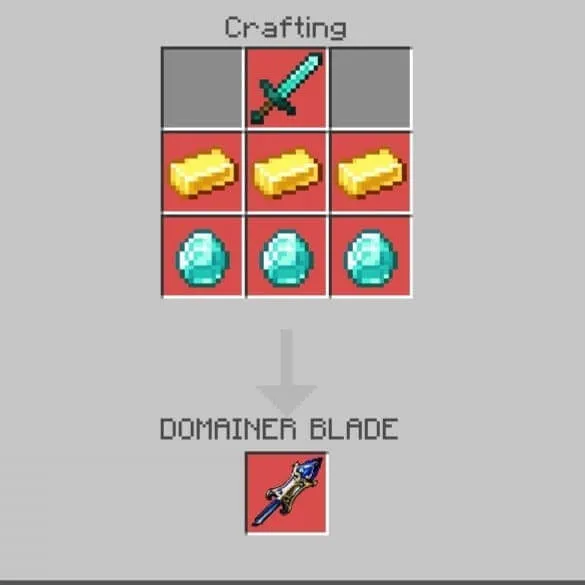 Крафт меча доминатора