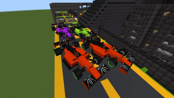 Болиды на трассе