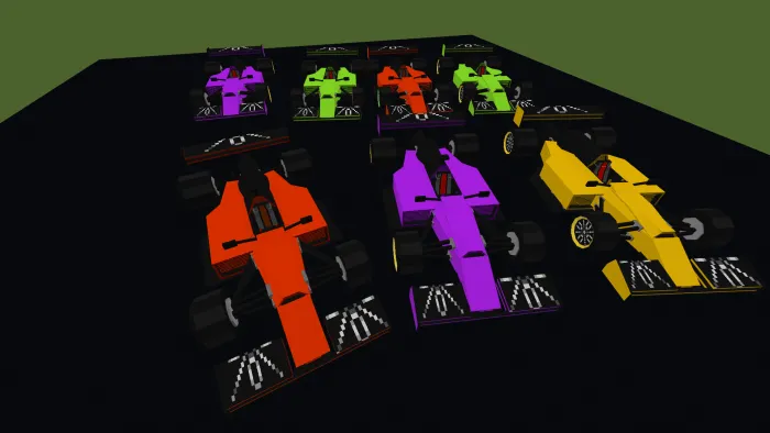 Все цвета болидов