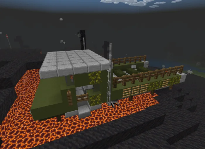 Здание в выжженной земле