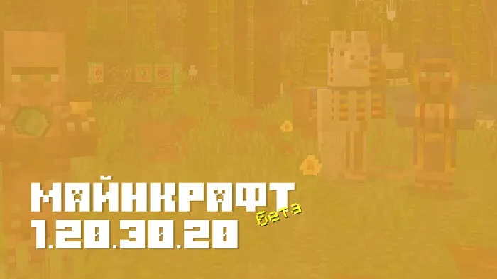 Майнкрафт ПЕ 1.20.30.20 [Бета версия]