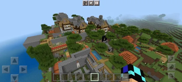 Вид деревни сверху