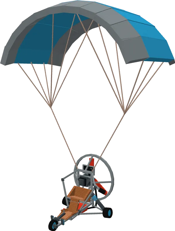 Парашют и двигатель