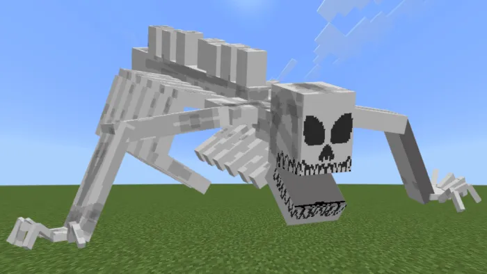 Вид гигантского скелета