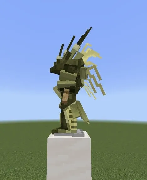 Вид драконий брони сбоку