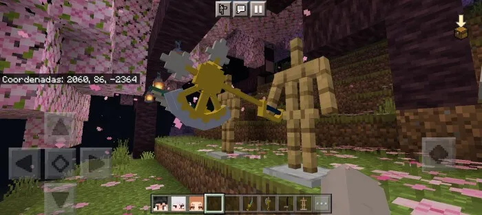 Топор в руках маникена