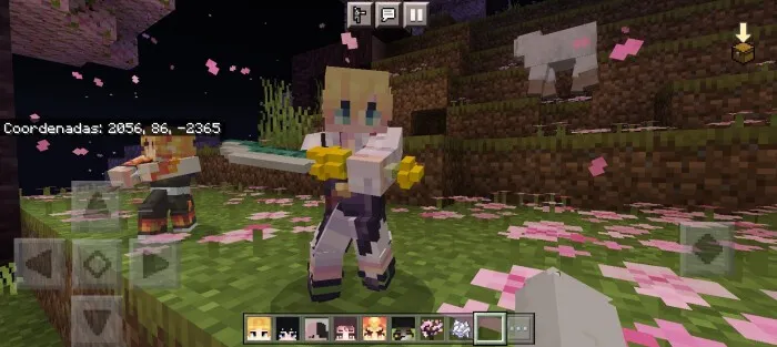 Пресонаж держит меч