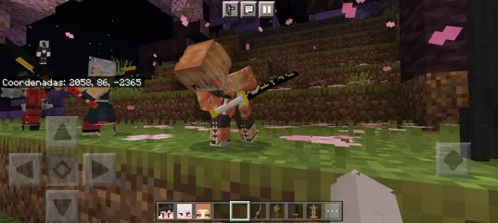 Персонаж аниме с катаной