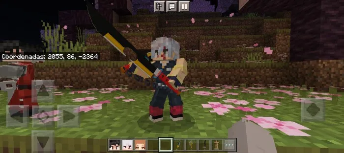 Пресонаж аниме с мечом демона