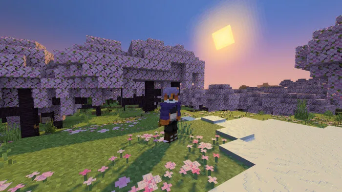 Вишневая роща с шейдерами