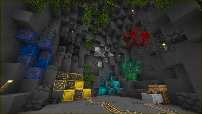 Выделенные обводкой руды