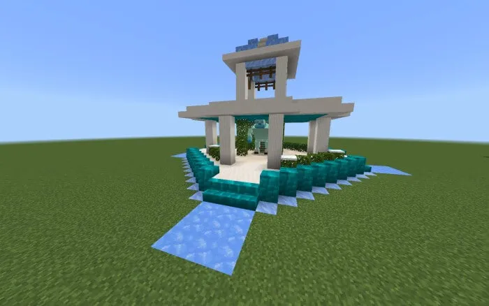 Вид храма ледянного голема