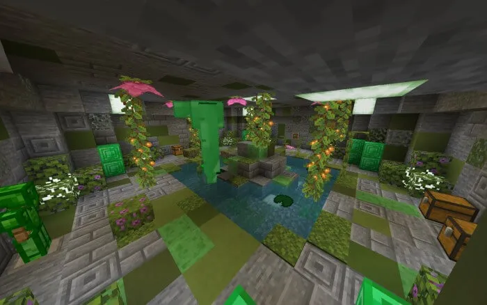 Пещера изумрудного голема изнутри