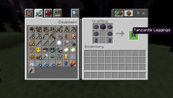 Крафт танзит поножей