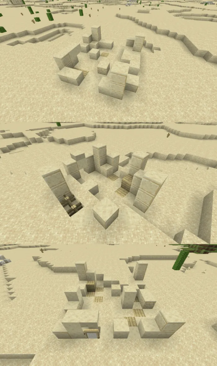 Разрушенный дом в пустыне