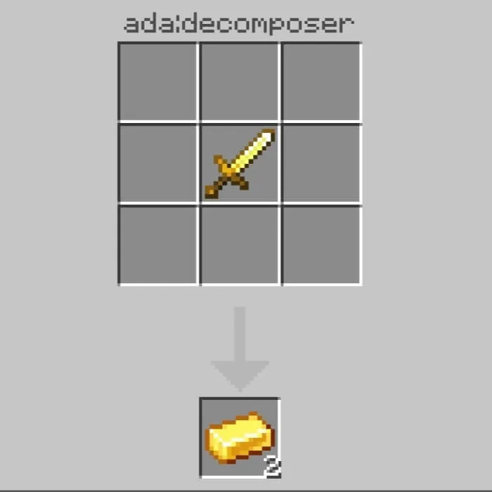 Разобраный меч