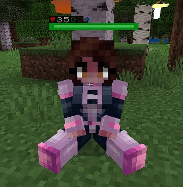 Аниме персонаж сидит