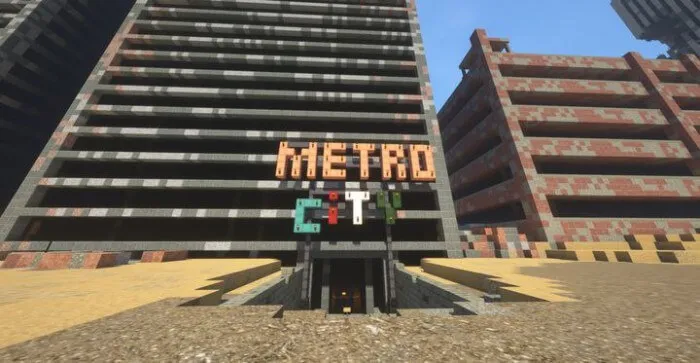 Разрушенный вход в метро