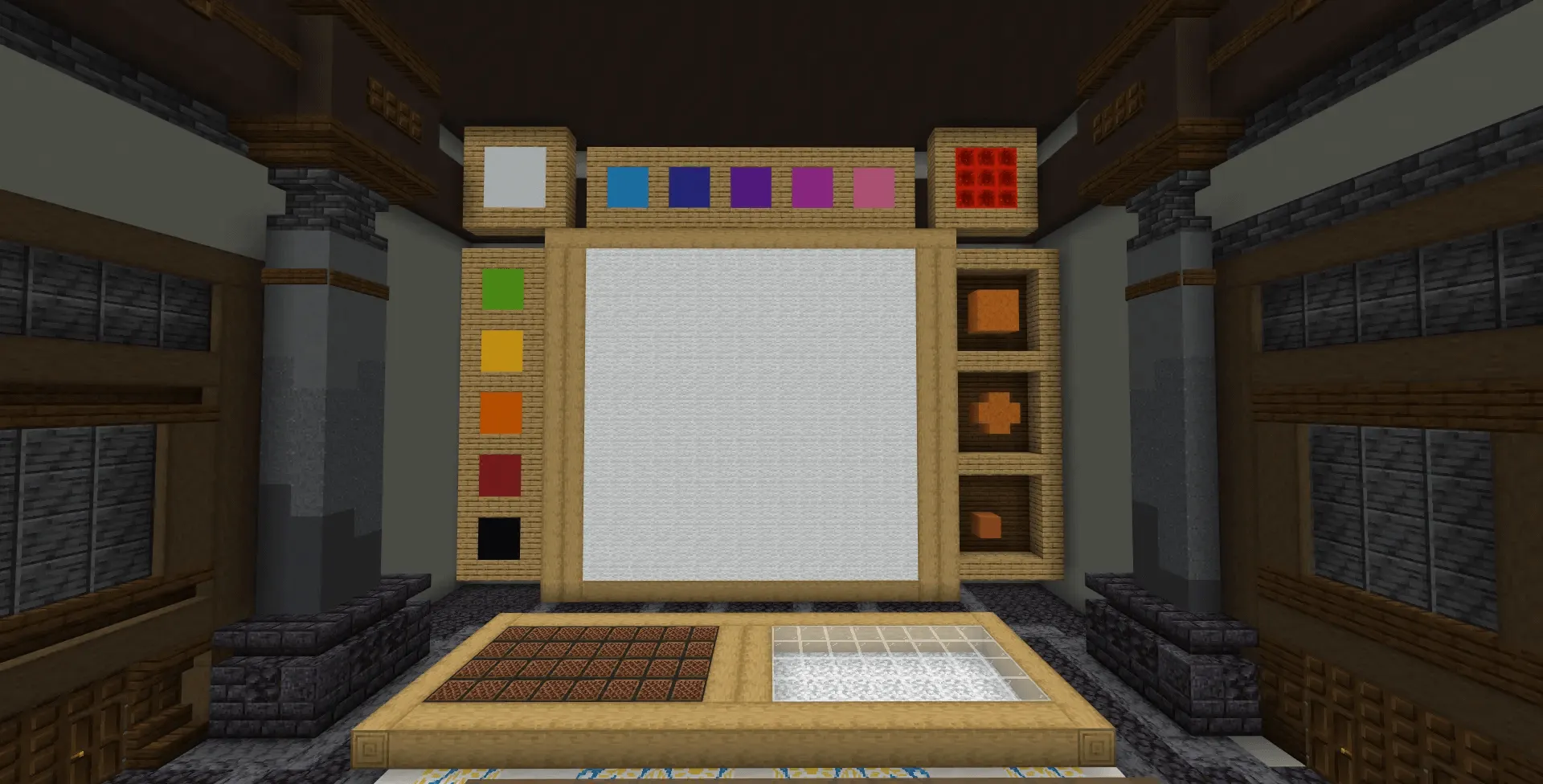 Игрок за стендом для рисования