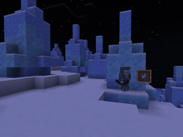 Блоки вечной мерзлоты и бродяга