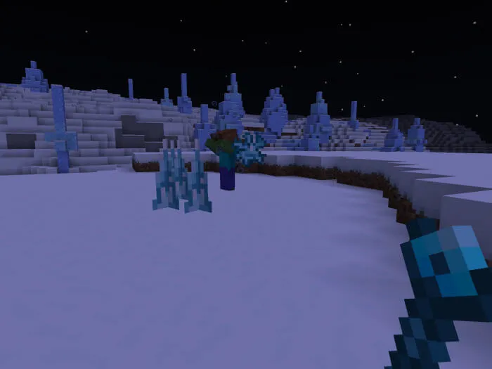 Посох и снежный биом