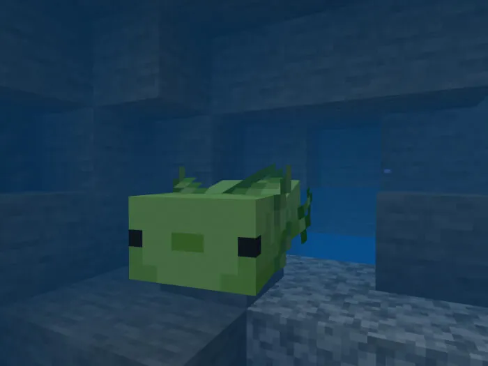 Зеленый аксолотль