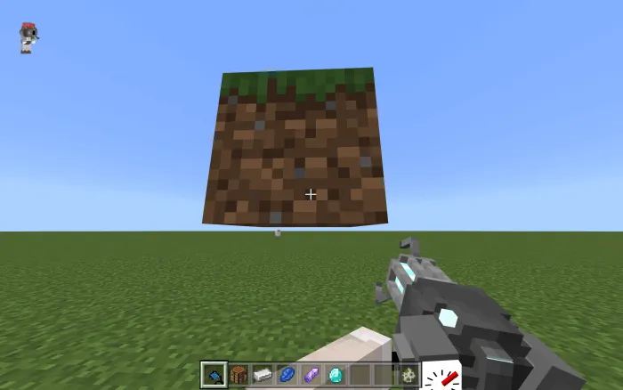 Гравитационная пушка притянула блок