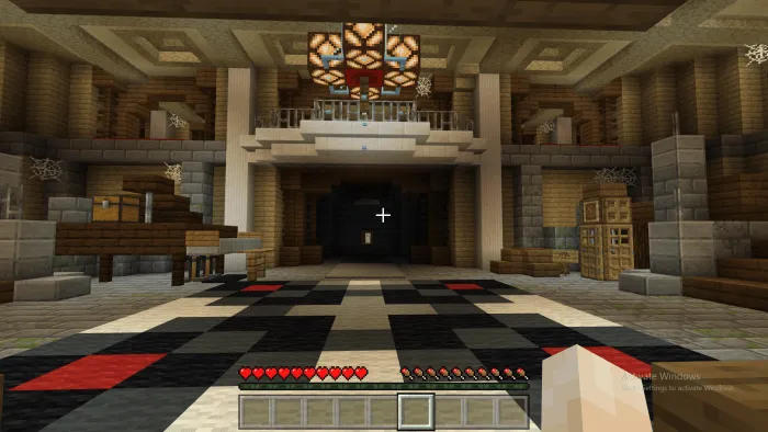 Игрок внутри дома