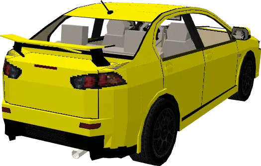 Митсубиси вид сзади