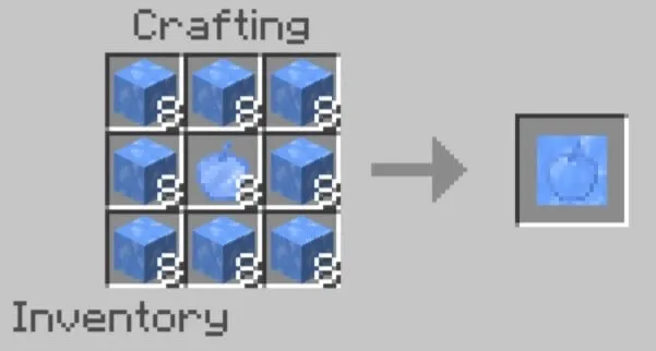 Замороженное ледяное яблоко