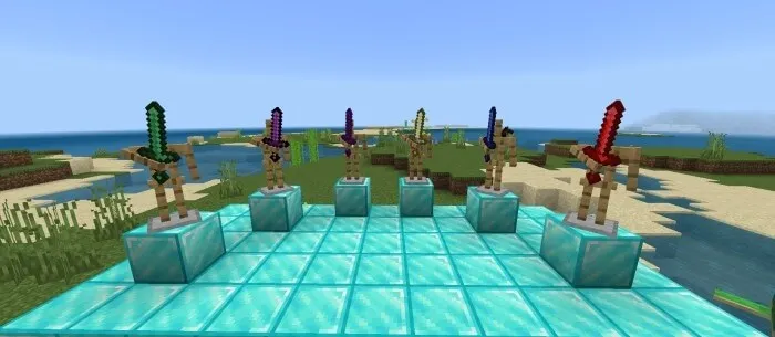 Мечи на стендах