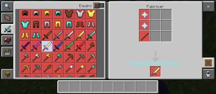 Крафт меча из звездной пыли