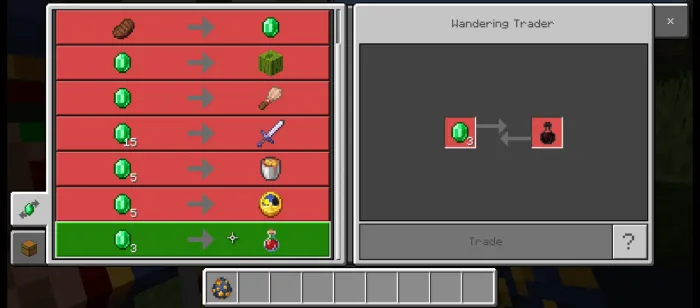 Продает зелье невидимости