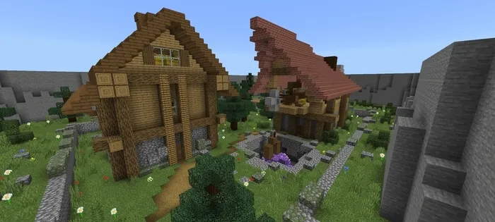 Уровень с домами