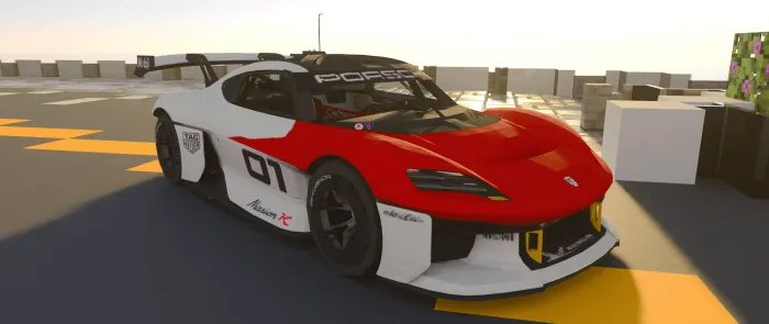 Полный вид порше