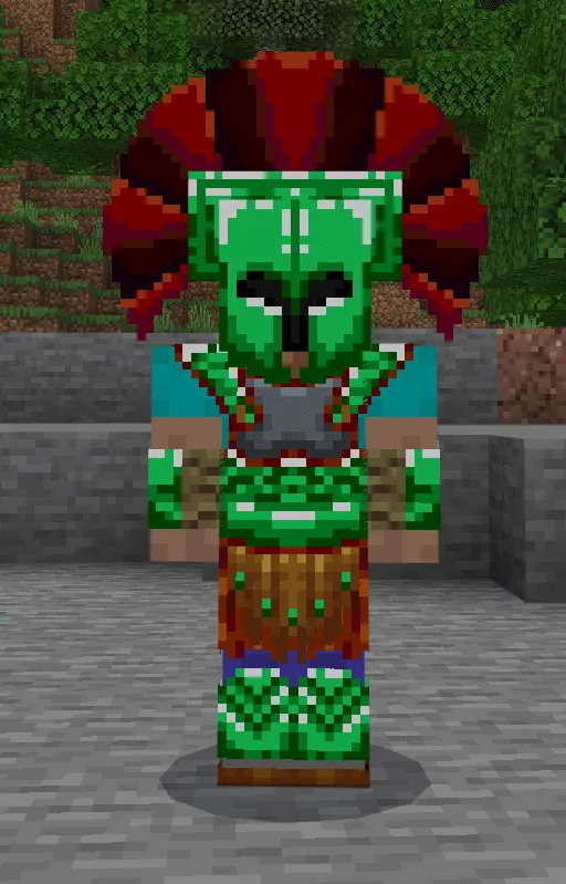 Вид изумрудной брони