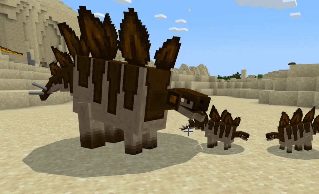 Вид шипастого динозавра