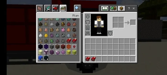 Грузовики в инвентаре