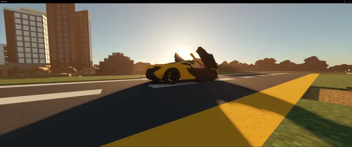 Макларен с открытыми дверями