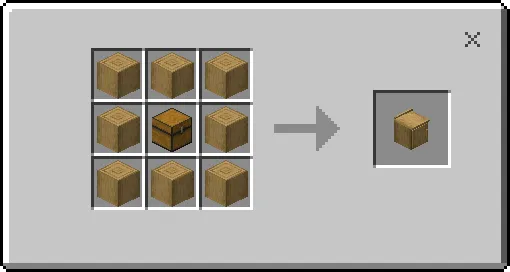 Крафт ящика из ободранного дерева